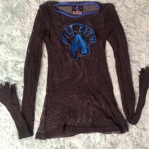 Rare Lip Service Kill City Fishnet Top